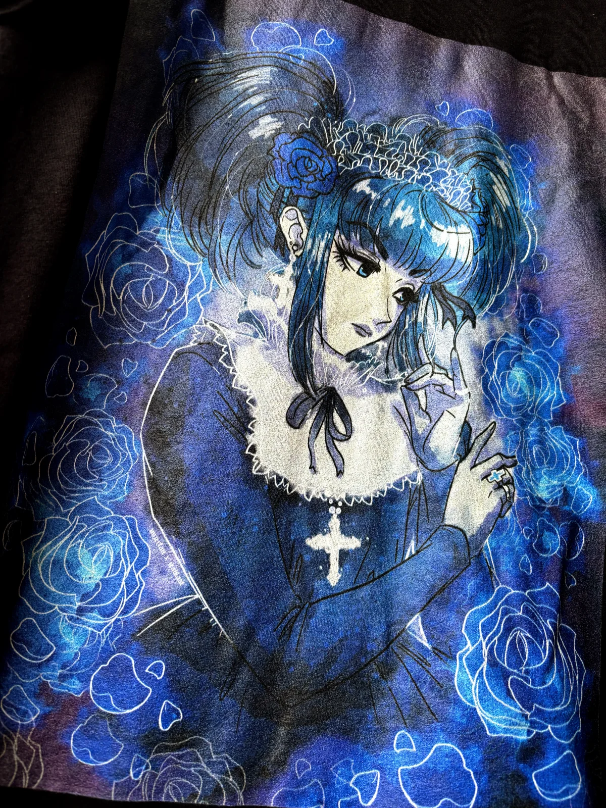 Blue Gothic Lolita T-shirt — image 3